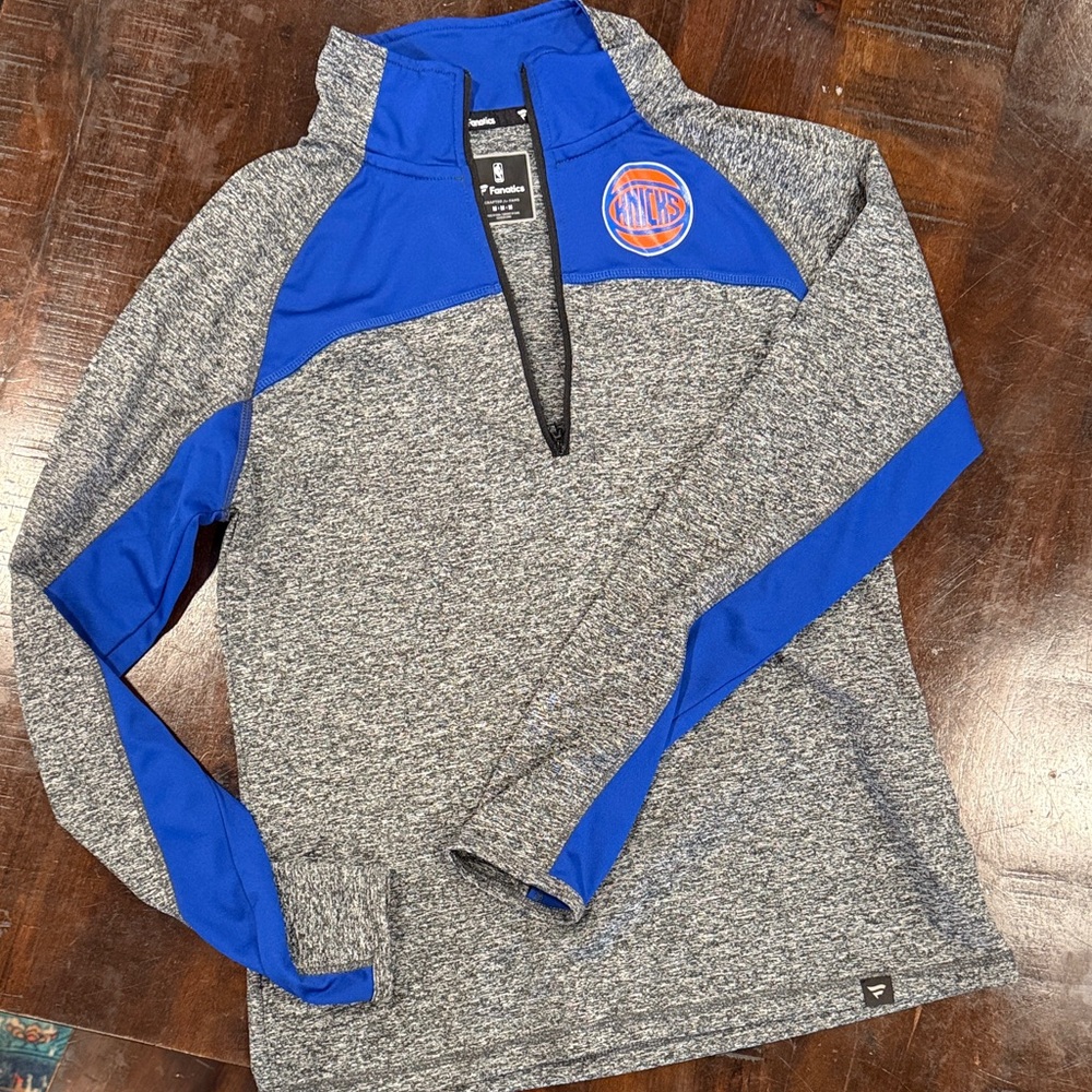 Fanatics Gray and Blue Women's Top